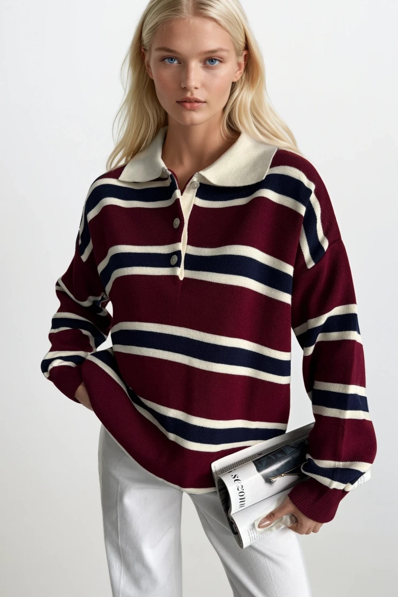 cizgili-dugmeli-polo-yaka-triko-bluz-95058